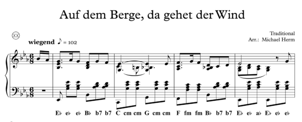 Auf dem Berge, da gehet der Wind (Accordion Solo)