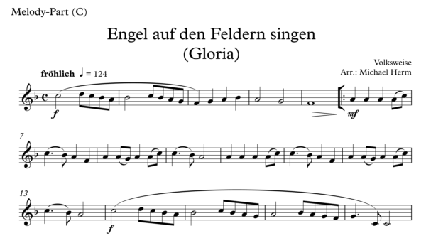 Engel auf den Feldern singen (Trio)