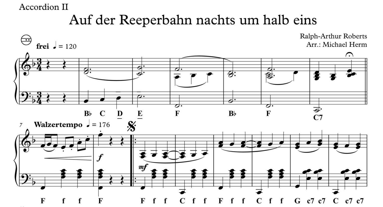Auf Der Reeperbahn Nachts Um Halb Eins Lied noten.akkordeoncentrum.de