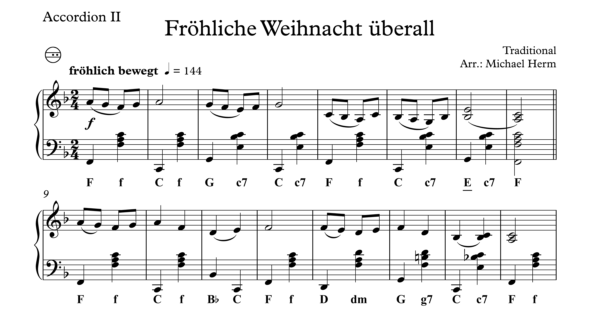 Fröhliche Weihnacht überall (Accordion Duo) – Bild 2