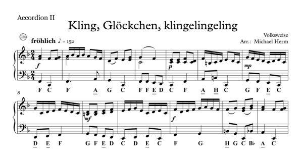 Kling, Glöckchen, klingelingeling (Accordion Duo) – Bild 2