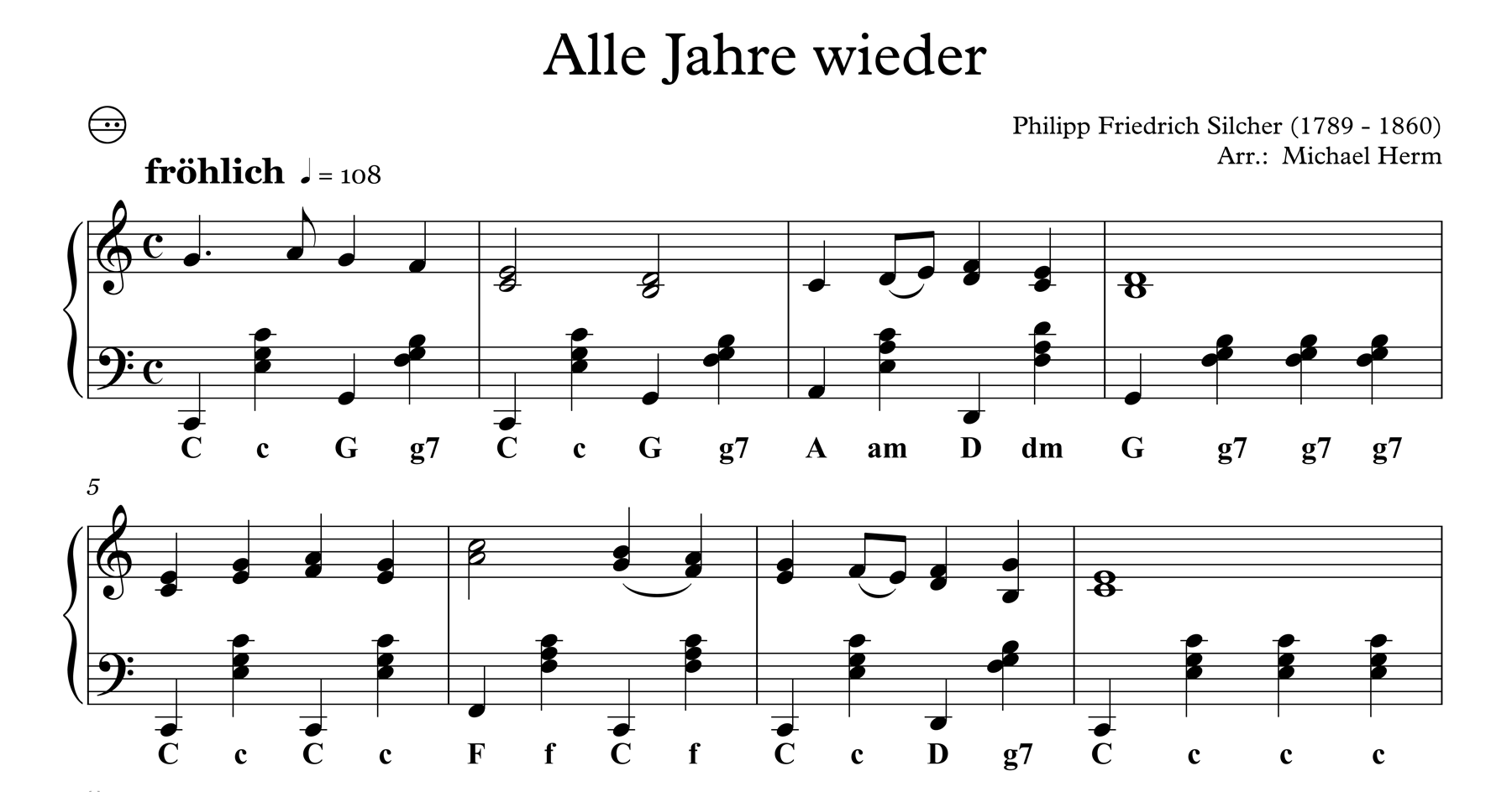 Alle Jahre wieder (Accordion Solo) – Akkordeon Noten