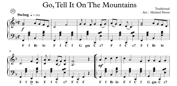 Go, Tell It On The Mountains (Accordion Solo)