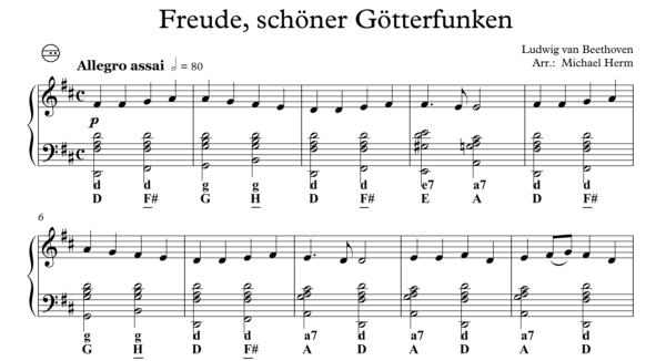 Freude, schöner Götterfunken (Accordion Solo)